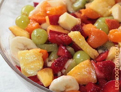 Фото рецепта: Салат из свежих фруктов