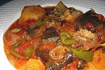 Фото рецепта: Тушеные баклажаны с овощами