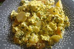 Фото рецепта: Омлет с картофелем и зеленым луком