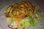 Фото рецепта: Салат с жареной куриной грудкой