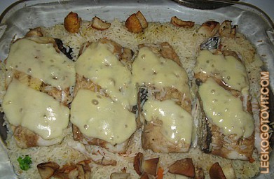 Филе пангасиуса с сыром в духовке