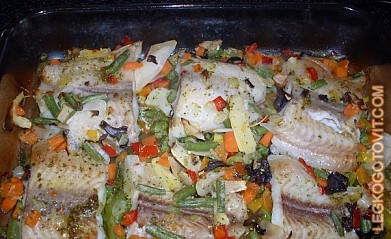 Фото рецепта: Рыба с овощами