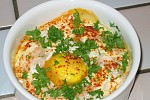 Фото рецепта: Яйца, запеченные с крабовыми палочками