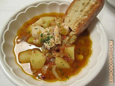 Фото рецепта: Суп из морепродуктов