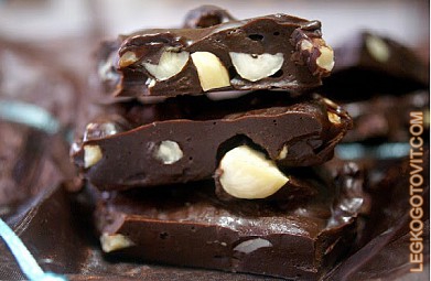 Фото рецепта: Шоколад с лесными орехами