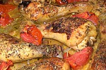Фото рецепта: Жареные куриные голени в духовке