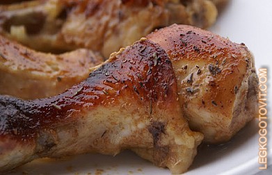 Фото рецепта: Куриные ножки, маринованные с медом и горчицей