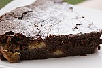 Фото рецепта: Влажный шоколадно-банановый пирог