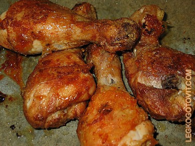 Фото рецепта: Куриные ножки с хрустящей корочкой