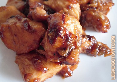 Фото рецепта: Карамелизированная курица с медом
