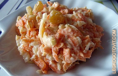 Фото рецепта: Морковный салат с капустой