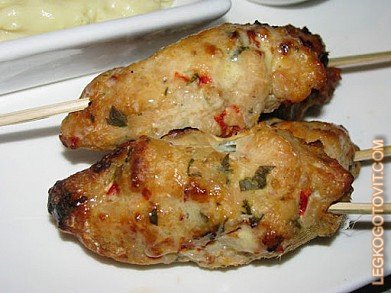 Фото рецепта: Люля-кебаб из курицы