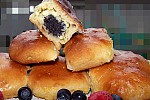 Фото рецепта: Сладкие пирожки с творогом и маком