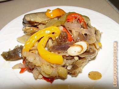 Фото рецепта: Баклажаны маринованные с болгарским перцем