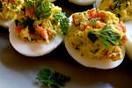 Фото рецепта: Яйца фаршированные семгой