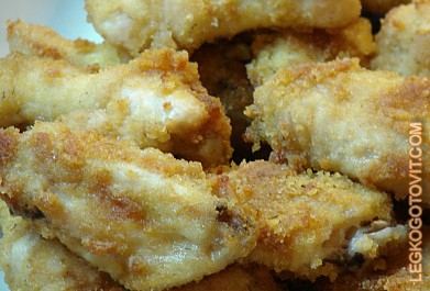 Фото рецепта: Куриные крылышки с сырной корочкой