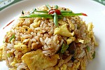 Фото рецепта: Жареный рис с яйцом