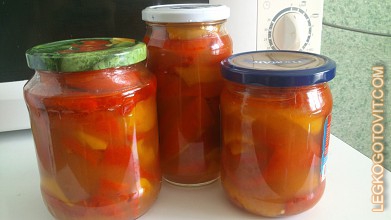 Фото рецепта: Болгарский перец в томатном соке