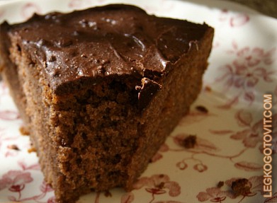 Фото рецепта: Шоколадный пирог с апельсиновой цедрой