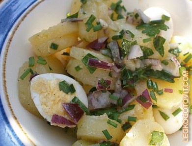 Фото рецепта: Картофельный салат с зеленью
