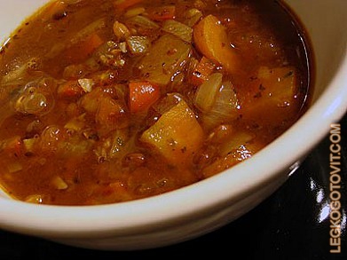 Фото рецепта: Суп из чечевицы