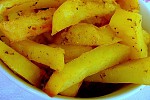 Фото рецепта: Картофель ломтиками, запеченный в духовке
