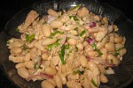 Фото рецепта: Тосканский салат с белой фасолью и тунцом