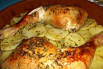 Фото рецепта: Куриные ножки с картофелем