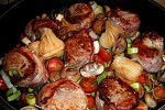 Фото рецепта: Медальоны из свиной вырезки с овощами