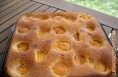 Фото рецепта: Миндально-абрикосовый пирог