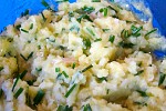 Фото рецепта: Картофельное пюре с зеленым луком и оливковым маслом