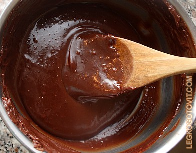 Фото рецепта: Шоколадная глазурь для пасхального кулича