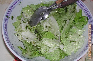 Фото рецепта: Свежий зеленый салат