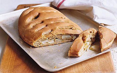 Фото рецепта: Фугас (французский хлеб) с топинамбуром