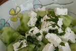Фото рецепта: Салат из огурцов и феты