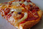 Фото рецепта: Пицца с сыром и беконом