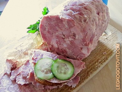 Фото рецепта: Домашняя ветчина из свинины