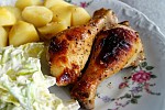 Фото рецепта: Куриные ножки в горчично-медовом маринаде