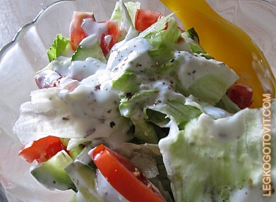 Фото рецепта: Легкий салат из овощей