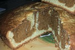 Фото рецепта: Кофейный мраморный пирог