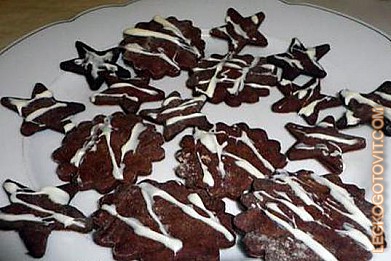 Фото рецепта: Шоколадное песочное печенье