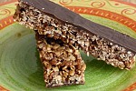Фото рецепта: Зерновые батончики шоколадом