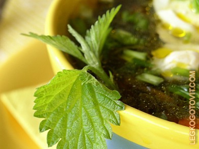 Фото рецепта: Зеленый борщ со щавелем