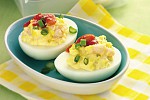 Фото рецепта: Яйца, фаршированные креветками