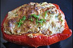 Фото рецепта: Красный перец с начинкой из тунца и овощей