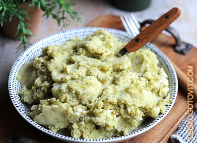 Фото рецепта: Пюре из картофеля и брокколи