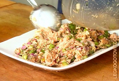 Фото рецепта: Салат с лососем
