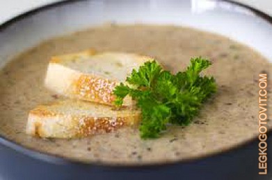 Фото рецепта: Грибной суп-пюре