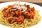 Фото рецепта: Спагетти с мясным соусом